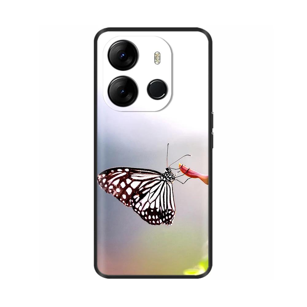 Für Spark Go 2023 Hülle Weiche Schwarze Silikon-Stoßstangenabdeckung Für Tecno Spark Go 2023 BF7n Abdeckung Capa Protect Handyhülle Etui