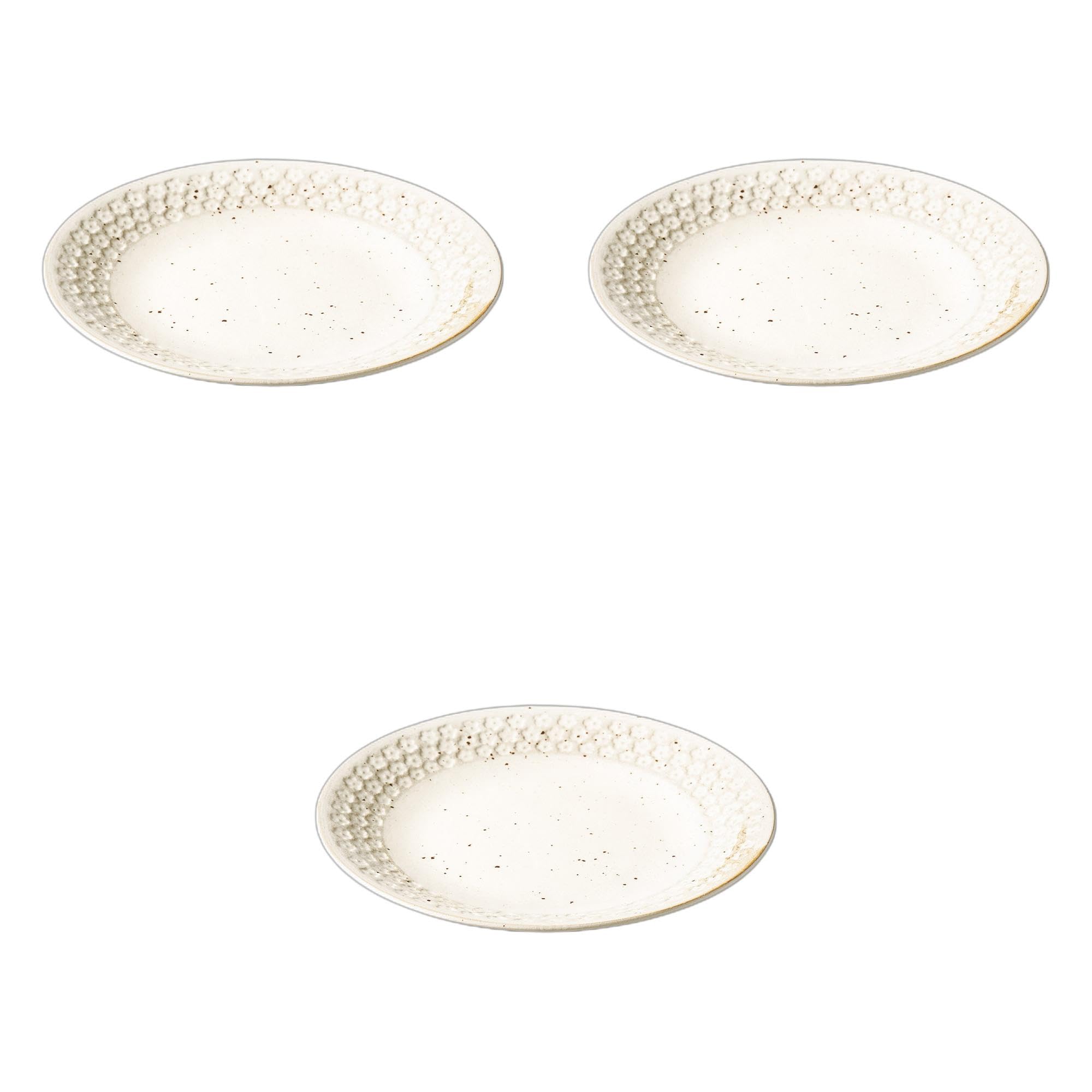 

Set of 3 Ink Plates x Large Ceramic Plates by Setomonohonpo Pollen-Hiki 8.0 [24.5 3cm]