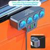 Multi-port QC3.0 PD Car Charger Adapter 4 Expansion Ports 12-24V Car Plug Smart Shunt for Fast Charging