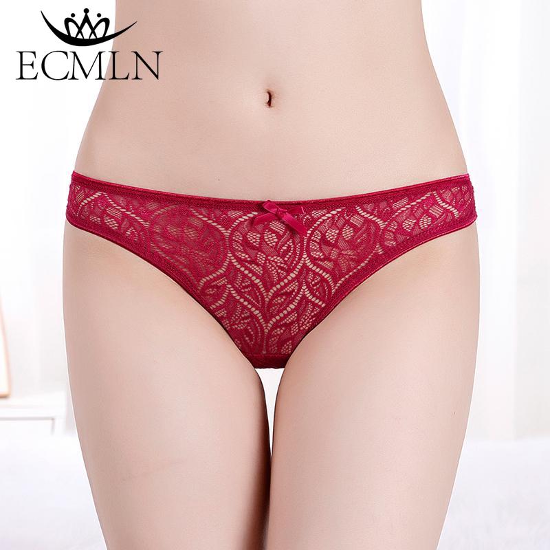 LOT 6 Chiloți tangi brodat din dantelă Chiloți cu două picioare și cu fund cu nod