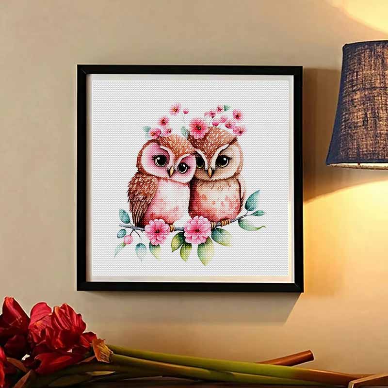New Arrival 5D DIY Full Circle Diamond Painting "Painted Owl" Embroidery Cross Stitch Home Decor Gift