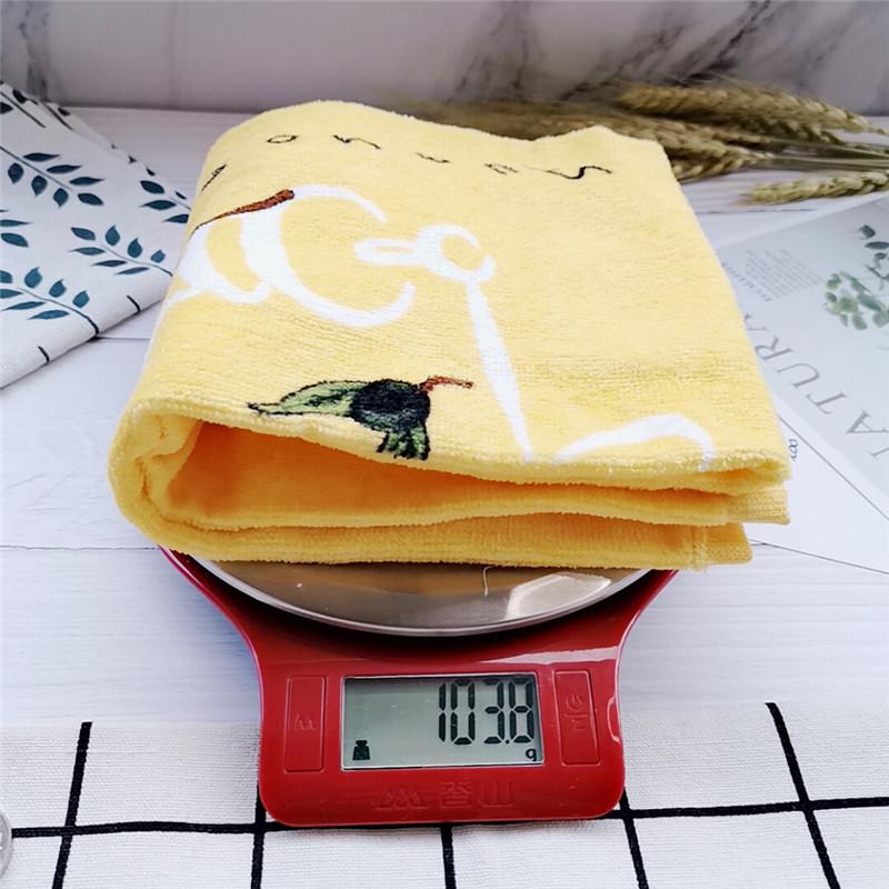 1Pc 38x70cm Large Colorful Printed Cotton Hand Towel Kitchen Dishcloth Water Absorption Household Cleaning Cloth