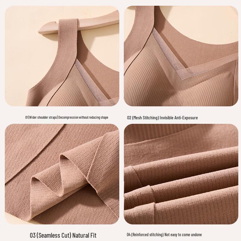 Women's Thermal Padded Cami Vest with Ribbed Lace