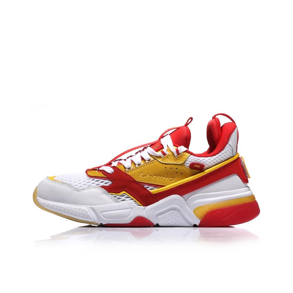 Li Ning Qicheng Paris Fashion Week Runway Style Trendy Shock Absorbing Non-Slip Wear-Resistant Breathable Lightweight Low-Top Running Shoes AGLN246-2