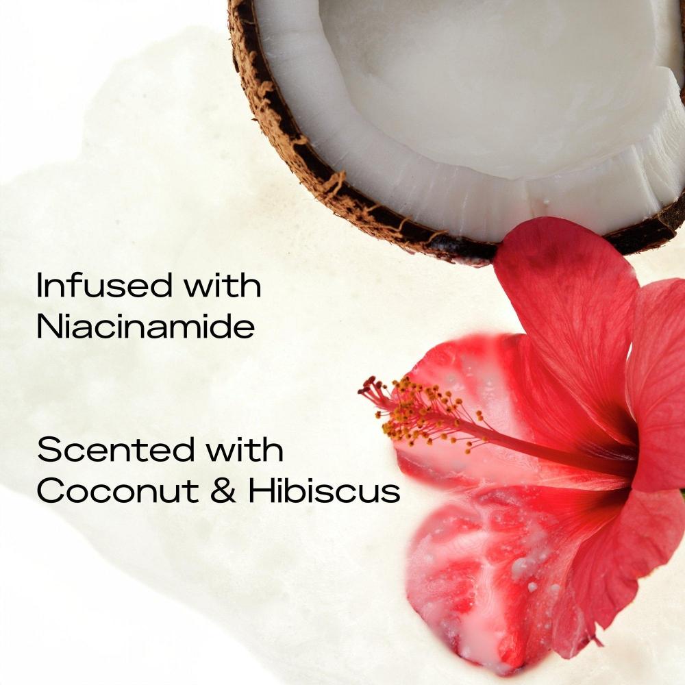 Beurre corporel illuminateur Sheamoisture Coconut Hibiscus Niacinamide et Pro-Céramides 325 ml