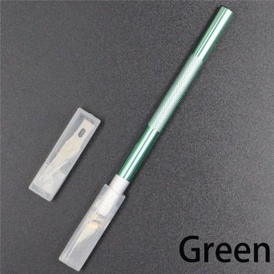 Multi-color Craft Carving Non-slip Knife Metal Scalpel Engraving Cutter with 6pcs Blade Pastry Tools