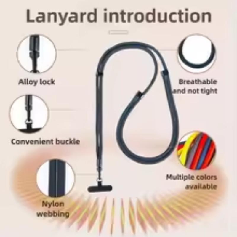 Verbessertes Premium-Handy-Lanyard mit drehbarem Karabinerhaken – Verstellbares Crossbody-/Nackenband, Langlebig & Sturzsicher, Multifunktional Ph