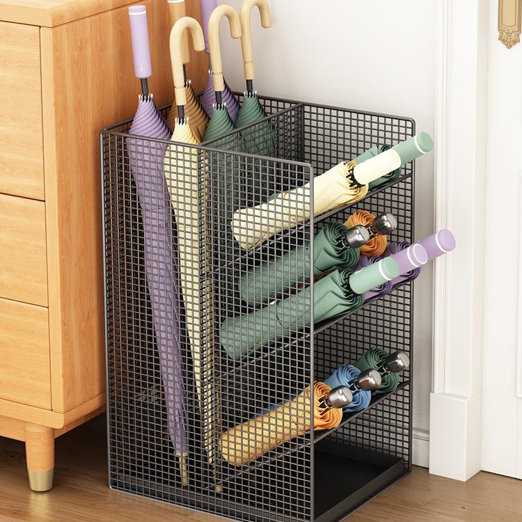 Stojak na parasole do przedpokoju - do użytku domowego i komercyjnego, z odpływem