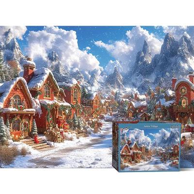 [Babi Puzzle] 1000 Piece Jigsaw Puzzle - Santa's Cozy Christmas Village Scene