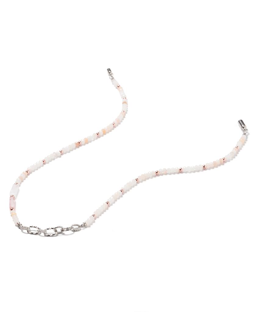 Polalita Rose Pastel Chain Mix Necklace (Plt-Nl-028_Wt)