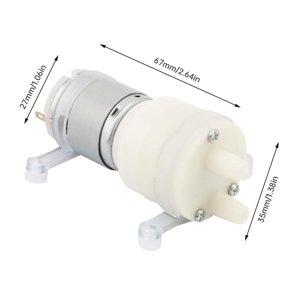 R365 Micro Water Pump Motor DC 12V 1.9L/Min Mini Self Priming Pump Silent Electric Diaphragm Pump for Water Dispenser