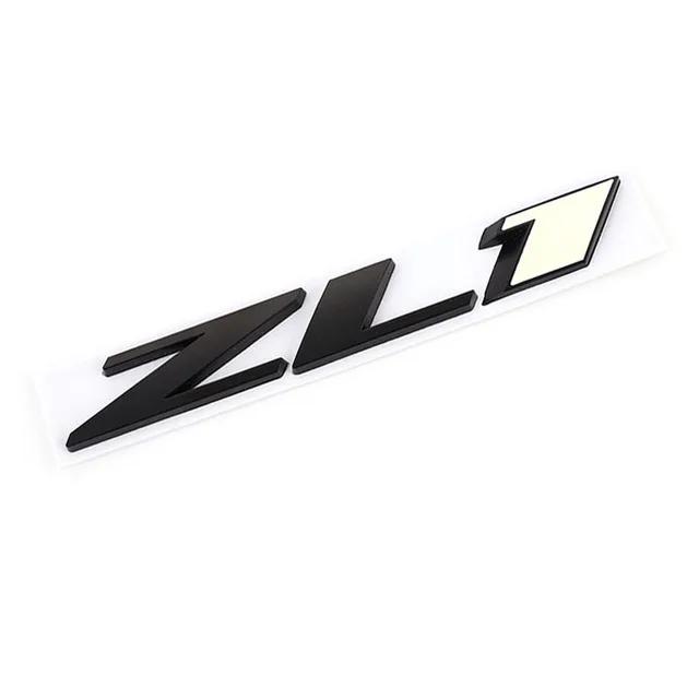 ZL1 Logo Car Rear Trunk Emblem Sticker for Chevrolet Camaro Cavalier Onix Cruze Aveo Silverado Side Decal Modified Decoration