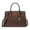 Laila Logo Embossed Lambskin Tote Bag Medium Women Tote Bags Chocolate 30F5A9IS2L-CIOCCOLATO
