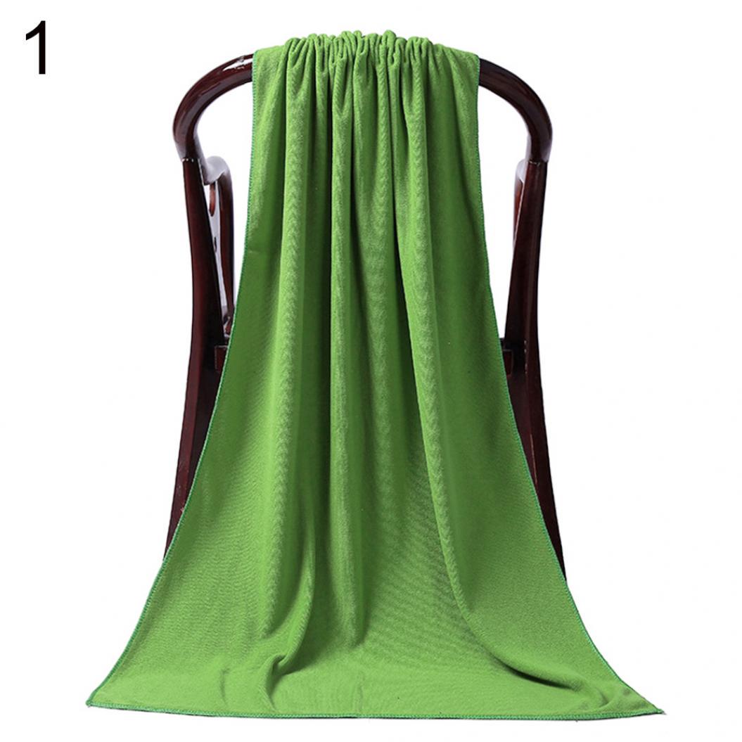 

Полотенце 80х180 из микрофибры для ванны и спорта. зелёный