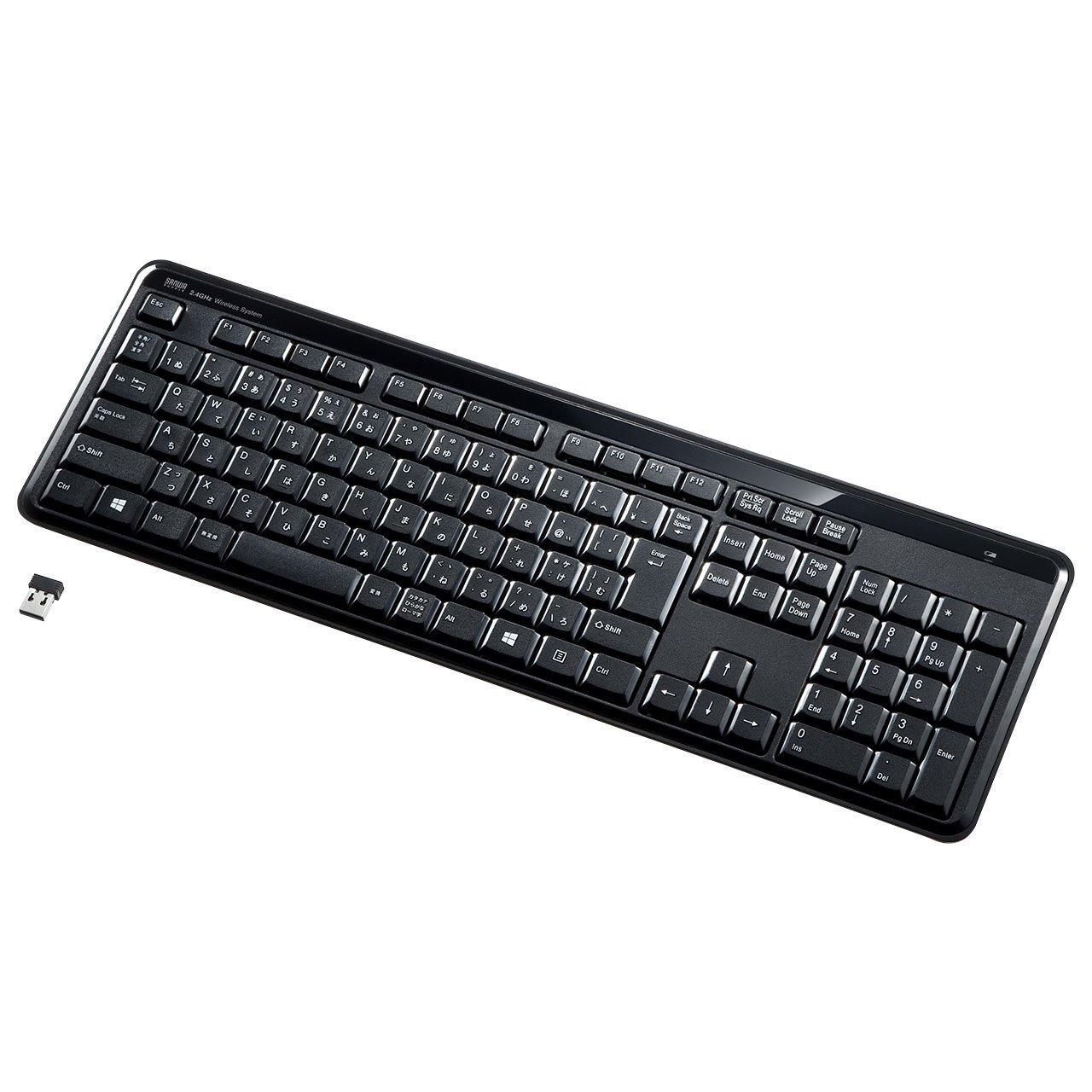 

Sanwa Supply Silent Slim Keyboard, Black, SKB-WL29BK