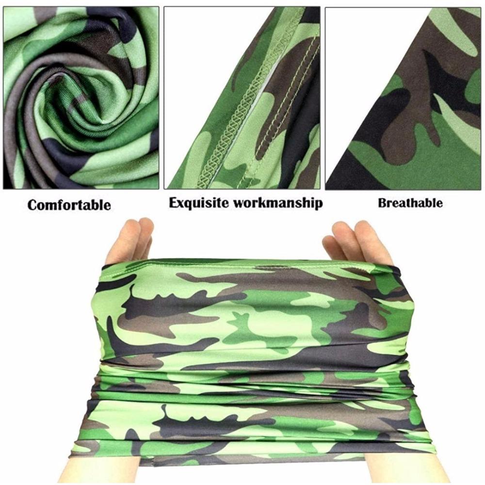 Turbante Multifunzione Sciarpa da Equitazione Bandana da Ciclismo Uomo Donna Copricollo Protezione Solare Seta Ghiaccio Outdoor Pesca Escursionismo Copricapo Maschera