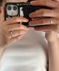 47Bag 925 Silver Couple Rings Friendship Rings Tresse