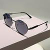 Vintage Round Sunglasses Men Fashion Simple Gradient Outdoor Shades Women  New Retro Trendy Brand Design Sun Glasses
