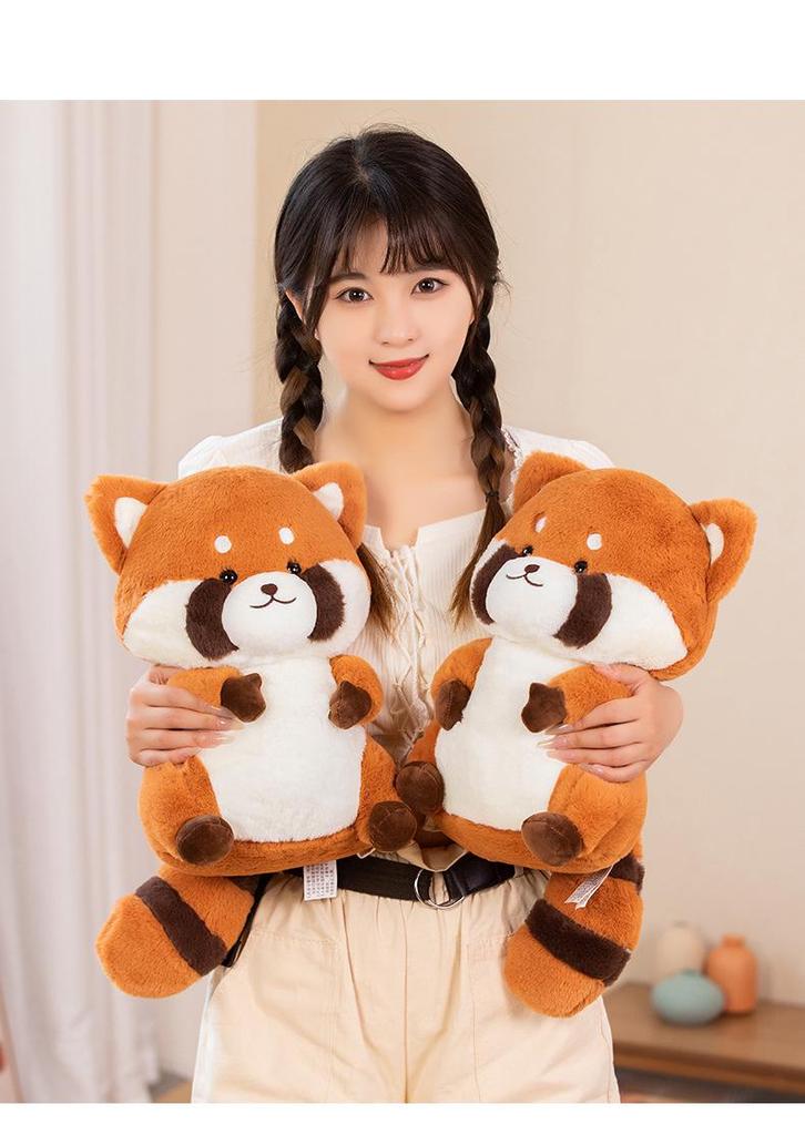Adorable Fluffy Raccoon Plush Toy Cushion - Perfect Children's Gift
