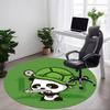 1pc Panda Turtle Pattern Office Round Area Rug, Indoor Mat Suitable For Office, Under Office Chairs Bedroom Living Room Home Decor, Room Deco