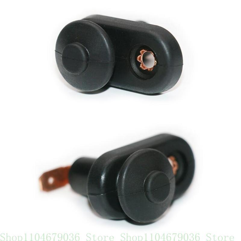 4Pcs Switch Momentary Nickel Plated Universal Door Jamb Flange Light Hood Mount Switch with Rubber Boot for Car