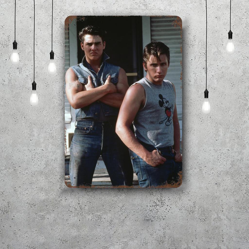 Emilio Estevez Actor Decor Poster Vintage Tin Sign Metal Sign Decorative Plaque for Pub Bar Man Cave Club Wall Decoration