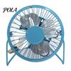 Electric Fan Mini Silent Strong Wind USB Charging Metal Wrought Iron Student Desk for Office