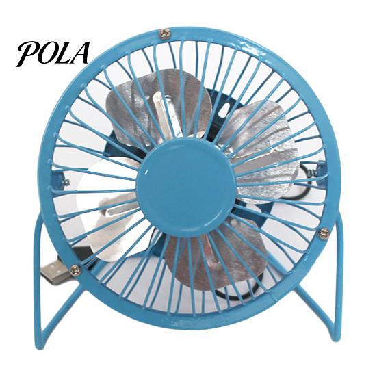 Electric Fan Mini Silent Strong Wind USB Charging Metal Wrought Iron Student Desk for Office