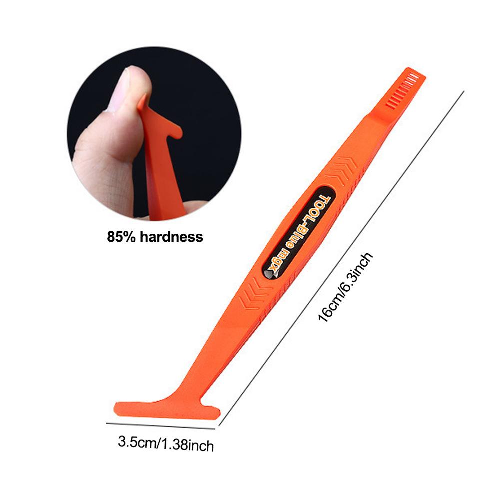 

Car Vinyl Wrap Tool Scraper Magnet Micro Stick Squeegee for Auto Wrapping Flexible Mini Corner Squeegee Curves Slot Tint Tool помаранчевий