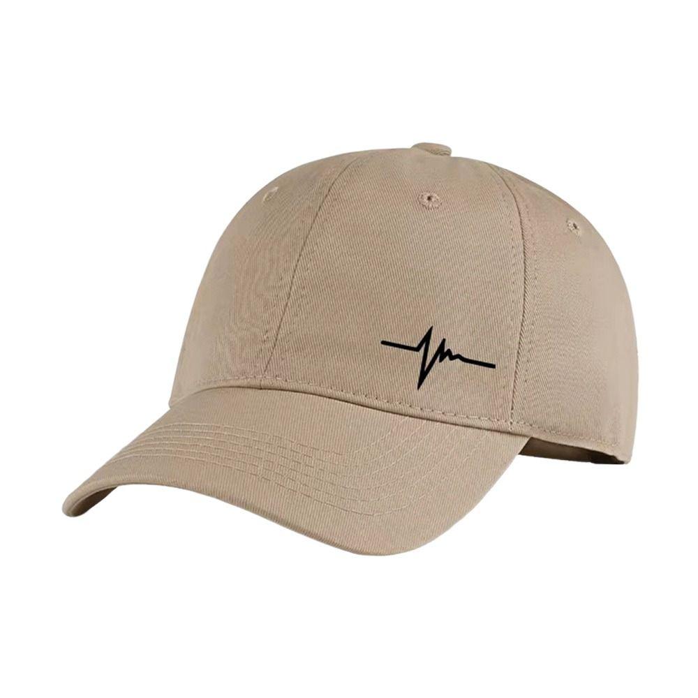 Heartbeat Baseball Cap Cotton Snapback Hat Vintage Dad Hat  Outdoor