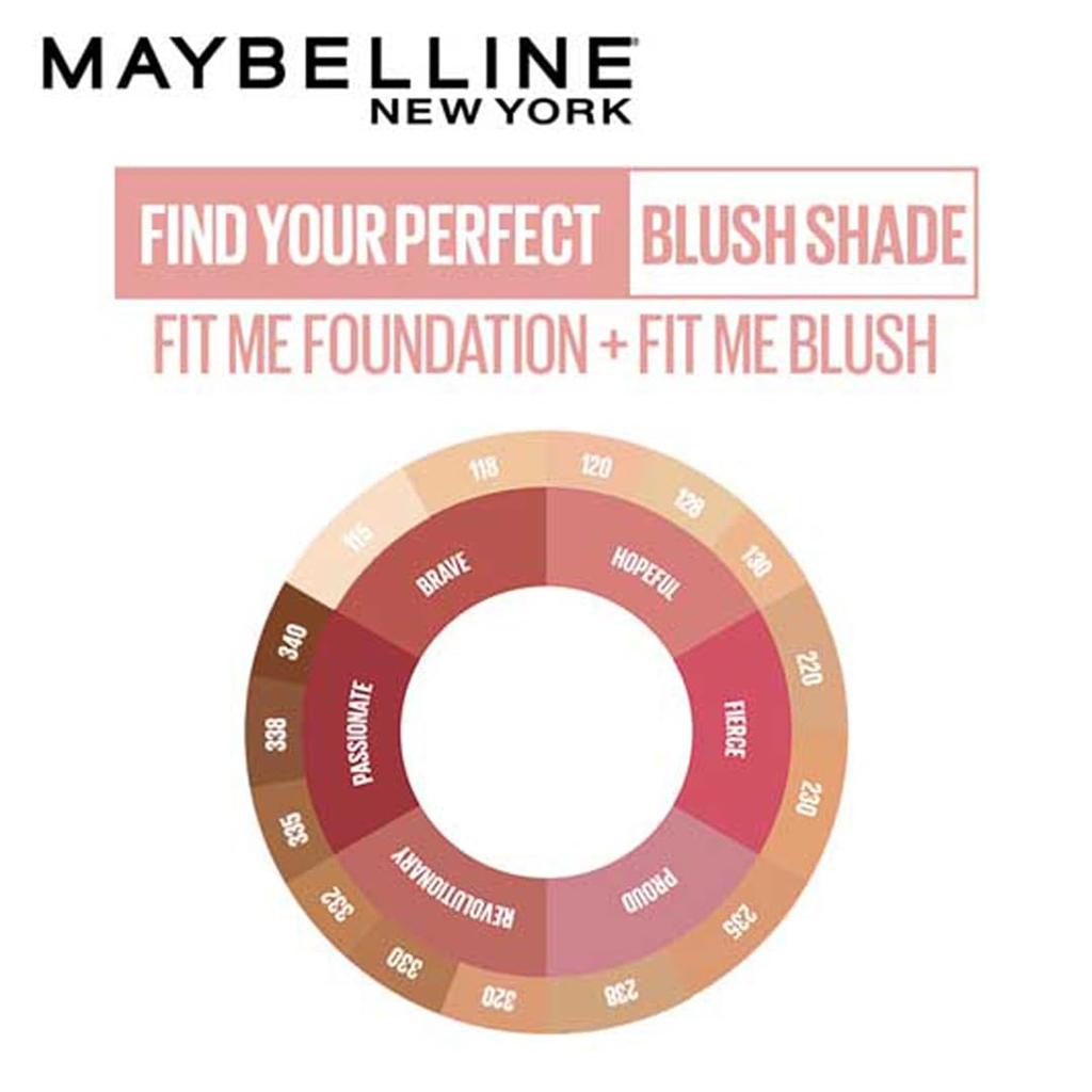Maybelline New York Fit Me Mono Blush 20 Hopeful 4.5g Pack of 1 Long-Lasting Silky Smooth True Tone Cheek Powder 16 Hours Wear