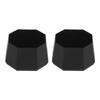 2pcs Tennis Racket Butt Cap Tennis Tennis Racket Silicone End Cover for Racquetball Racket Black