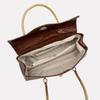 Women's Crocodile Pattern Handbag: Elegant PU Leather Top-Handle Satchel with Gold Chain Straps, Retro Shoulder Bag for Work & Commute