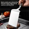 Stainless Steel Spatula with Wooden Handle Steak Griddle Spatula for Turning Serving Egg BBQ Fish Cake Burger Kitchenware
