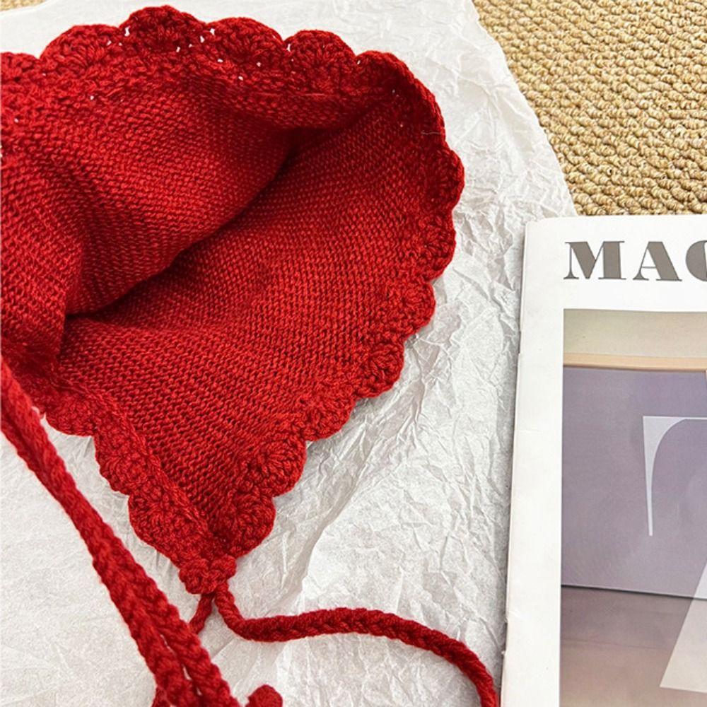 Tassels Tassel Beanies Hollow Out Knit Cap Fashion Weave Cap  Apparel Accessories