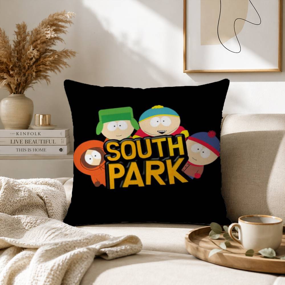 Cartoon S-South P-Park Pillow Case for Sofa Living Room Home office Decor Protective Cover