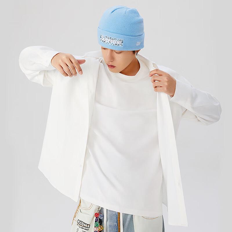 MINISO Men's Oxford Long-Sleeve Casual Shirt