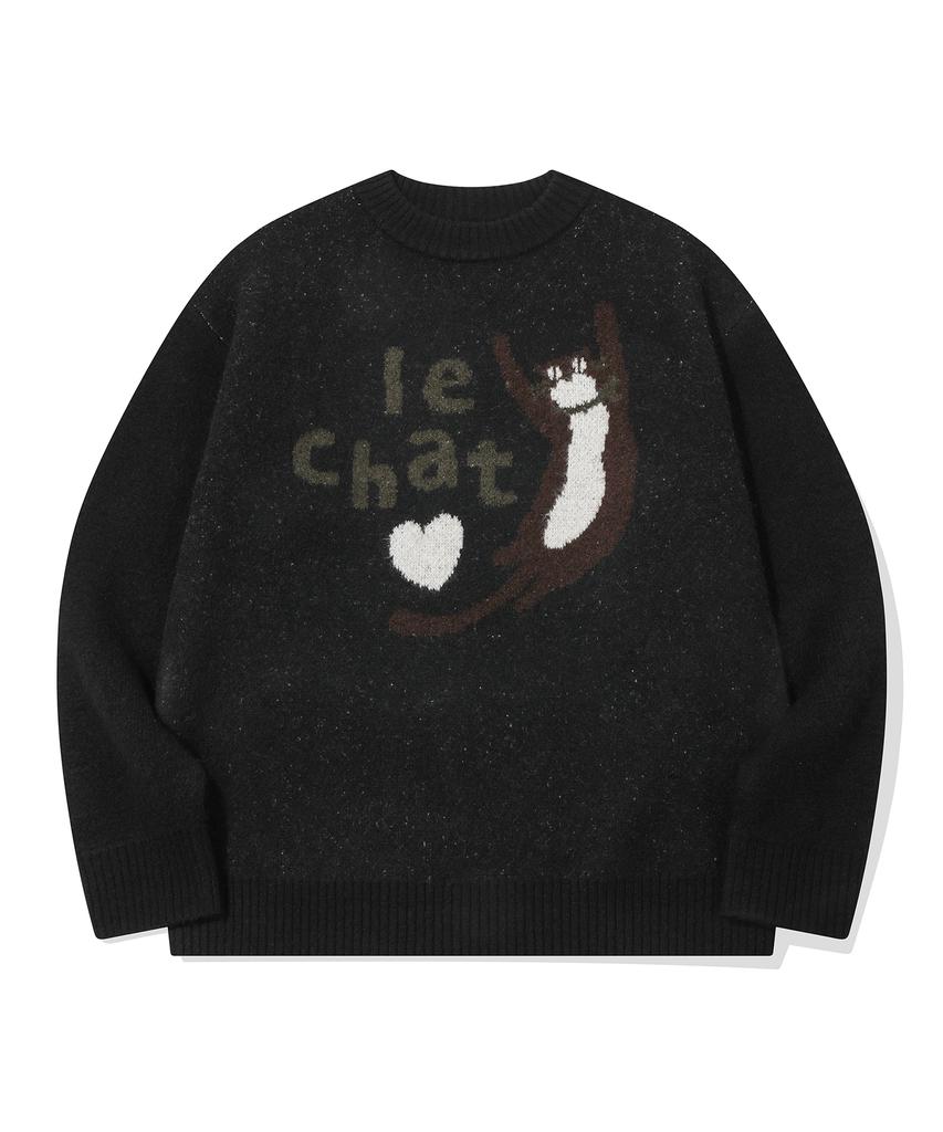 CPGN STUDIO Le Chat Pullover Knit Black