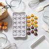 Funny Gag Gift Baking Mold Poop Chocolate Mold, 15 Cavity Silicone Tray, Non-stick Heat Food Grade Candy Tray Resistant Dessert for Fondant Jelly