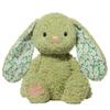 Cartoon High Quality Floral Long-eared Rabbit Plush Doll Soft White Purple Green Bunny Plush Appease Toy Gift for Girls
