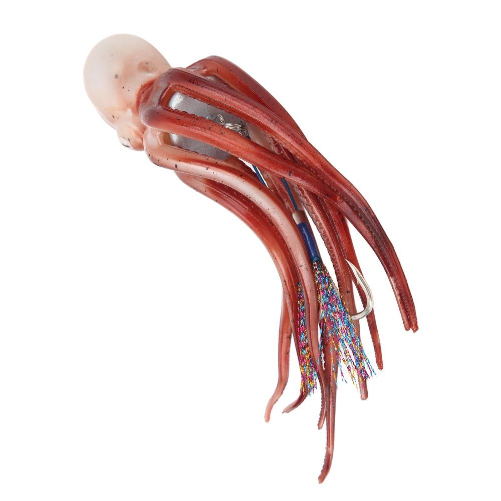 Soft Fishing Squid Bait TPE Fishing Octopus Lure Durable Squid Jig Bait  Saltwater Ocean Fishing