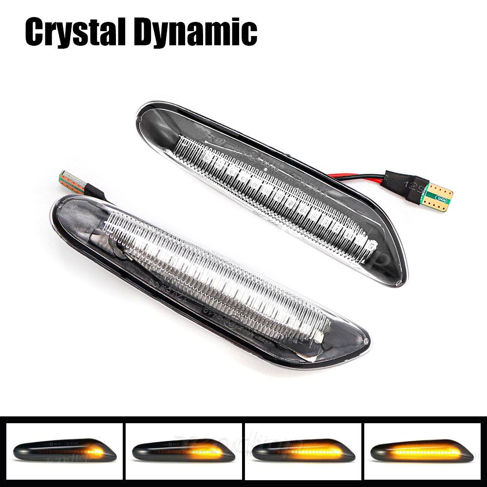 Sequential LED Flashing Dynamic Turn Signal Side Marker Light For BMW E60 E61 E87 E90 E91 E92 E93 E81 E82 E88 E46 X3 E83 X1 E84