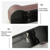 Car Seat Gap Filler Organizer Faux Leather Storage Box with Phone Slot Sunglasses Compartment RFID Protection Non-Slip Silicone Universal Car