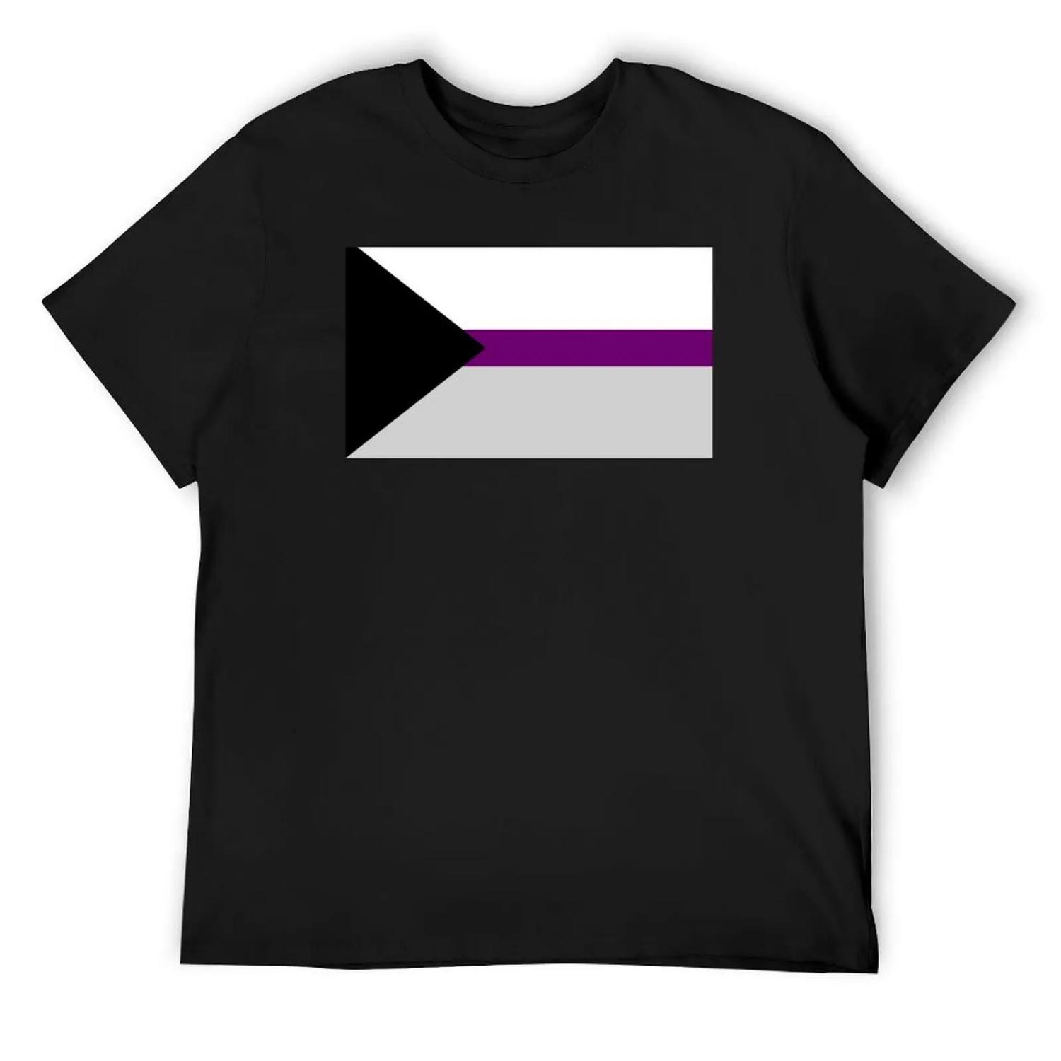 Demisexual Pride Flag T-Shirt designer shirts oversized t shirt Personalized t-shirt cheap stuff shirts graphic tee men S чёрный
