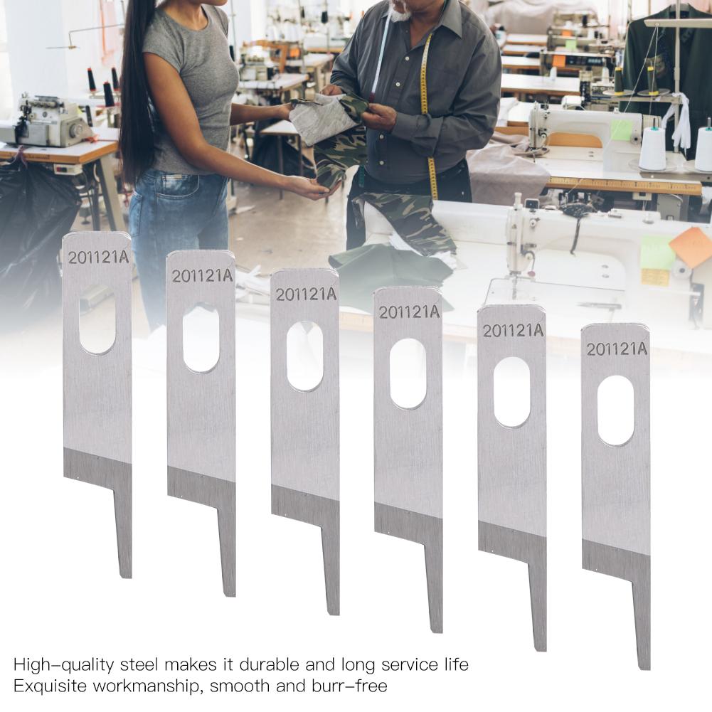 10Pz Kit di Ricambio Lama Superiore in Acciaio Accessori Macchina da Cucire Industriale 201121A