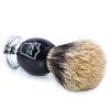 Parker Shaving Dense Foaming Badger Resin Dedicated Stand Barber Razor Brush, (100% Hair/Black Handle), Included, Shaving, Razor, [Item]