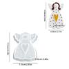 1Pc Silicone DIY Plaster Mold Pendant Hanging Ornament Dot Christmas Tree Heart Faceless Angel