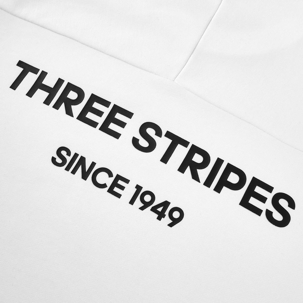 Adidas Comfortable Soft Skin-Friendly Striped Versatile Long Sleeve Sweatshirt Unisex Sweatshirt White KA2563