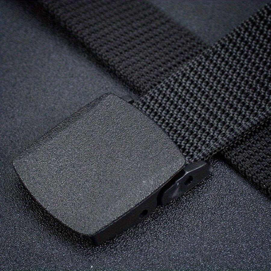 1PC 150cm Long Belt with Fabric, Men's Plus Size Student and Youth Belt Woven with Nylon Canvas, Iron Free and Non-magnetic Belt