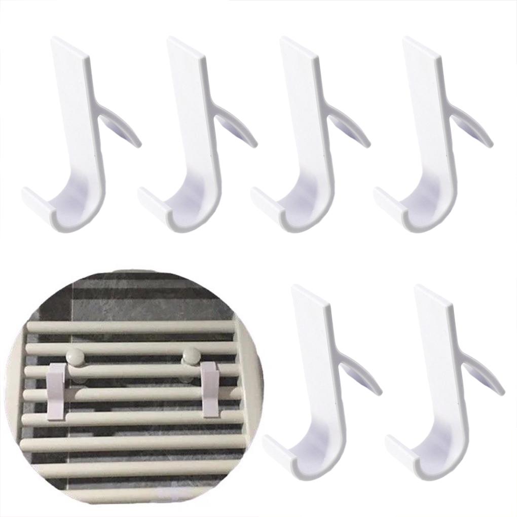 6-teiliger exquisiter Handwerks- und glatter Linienhaken ohne Bohren für beheizte Handtuchheizkörper-Kleiderbügelhalter